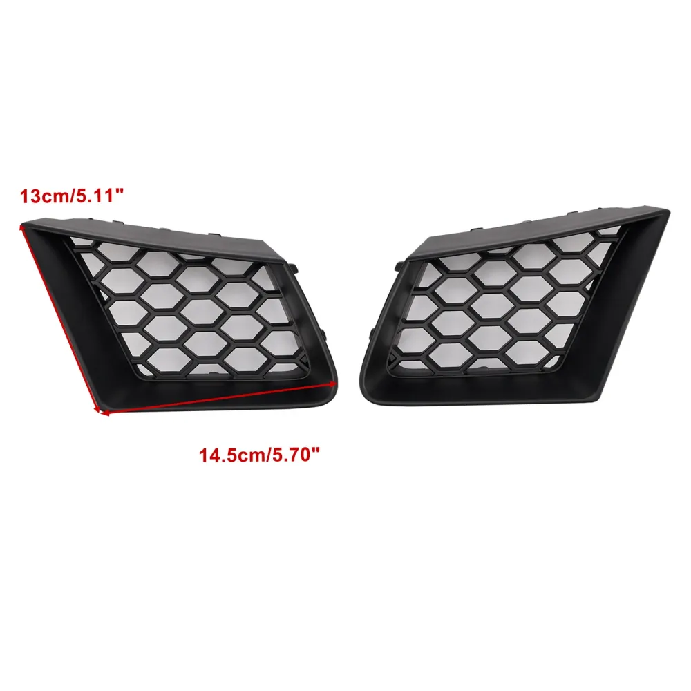 2PCS Honeycomb Front Grille Grill Fit Seat Ibiza Cordoba 6L 2002-2009 FR