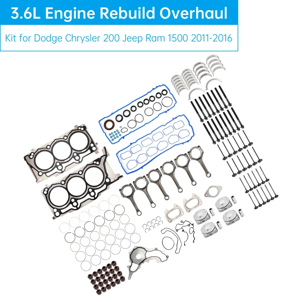 3.6L Engine Rebuild Overhalingssett Dodge Chrysler 200 Jeep Ram 1500 2011-2016