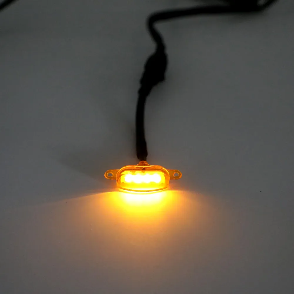 3pcs Amber Lens Amber Lamp Lamp Raptor Front Grille Running Light Fit Ford F-150 Generisk