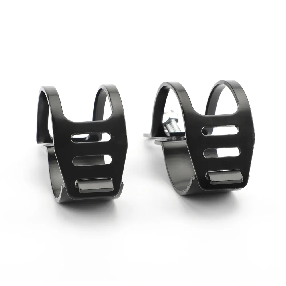 41-51mm front blinklys lysbrakettholder gaffelstang Montering Klemmeholderen svart/krom generisk