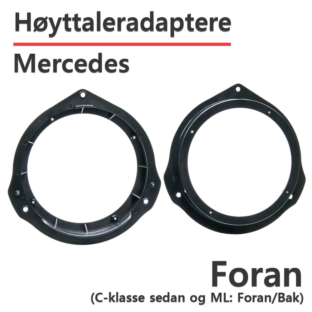 ACV Mercedes høyttaleradaptere (165mm)