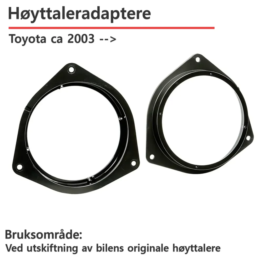 ACV Toyota høyttaleradapter (165mm)