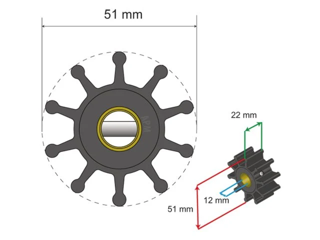 Albinus, Premium Impeller pn 06-01-010