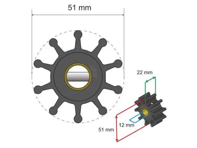 Albinus, Premium Impeller pn 06-01-011