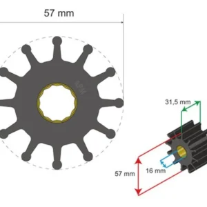 Albinus, Premium Impeller pn 06-01-012