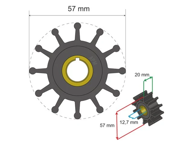 Albinus, Premium Impeller pn 06-01-013