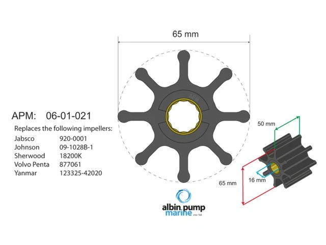 Albinus, Premium Impeller, 06-01-021