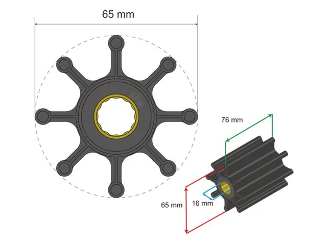 Albinus, Premium impeller, 06-02-024 (1 stk.)