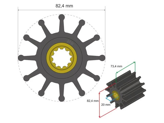 Albinus, Premium Impeller pn 06-02-026