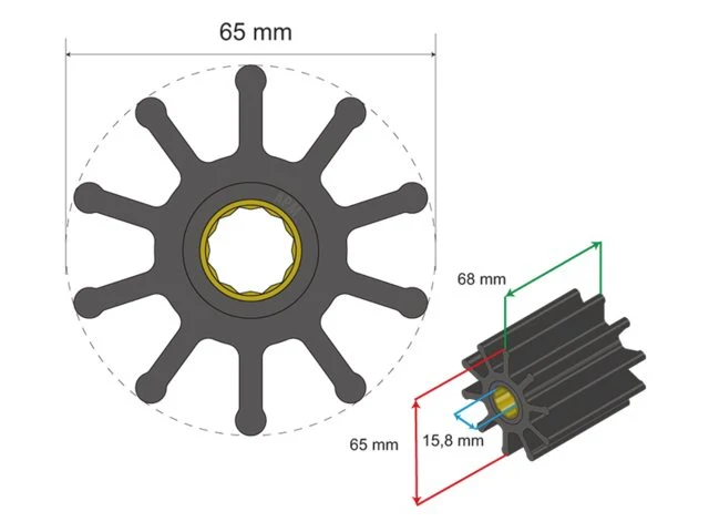 Albinus, Premium impeller, PCS, 06-02-022