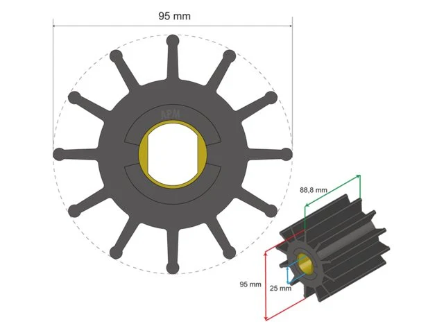 Albinus, Premium impeller, PCS, 06-02-030