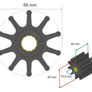 Albinus, Premium impeller, Sverige (1 stk), 06-02-023