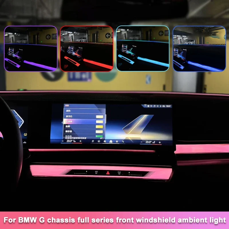 Ambient Light Strip BMW G20 G30 Front Windshield Ambient Sync, Dashboard Mood Lighting