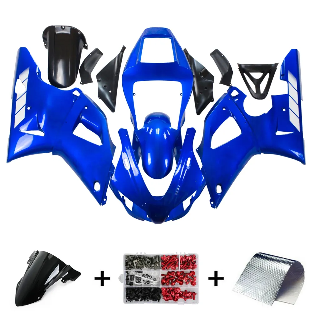 1998-1999 Yamaha YZF 1000 R1 Injection Fairing Kit Bodywork Plastic ABS #111 Amotopart