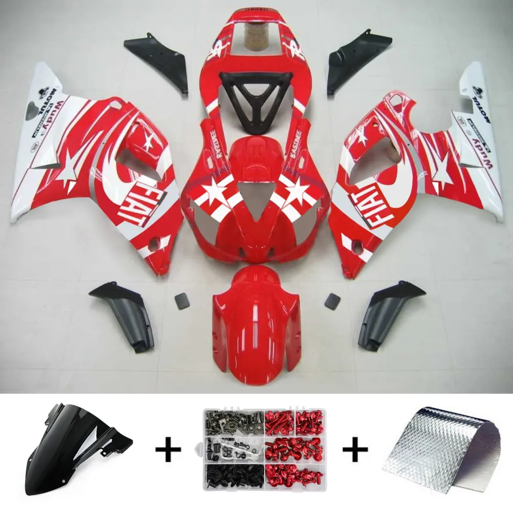 1998-1999 Yamaha YZF 1000 R1 Injeksjon Fairing Kit Bodywork Plastic ABS #106 Amotopart