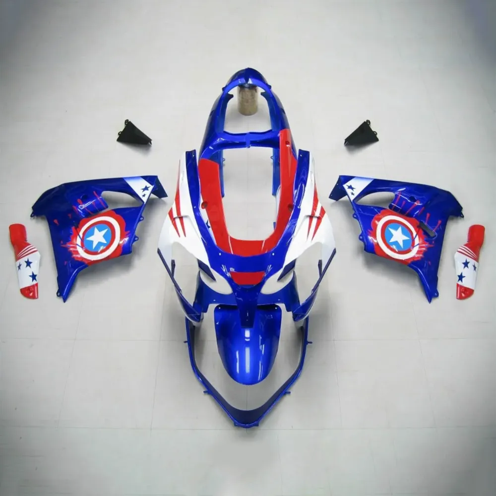 2000-2001 Kawasaki ZX9R Amotopart Injection Fairing Kit Bodywork Plastic ABS #114