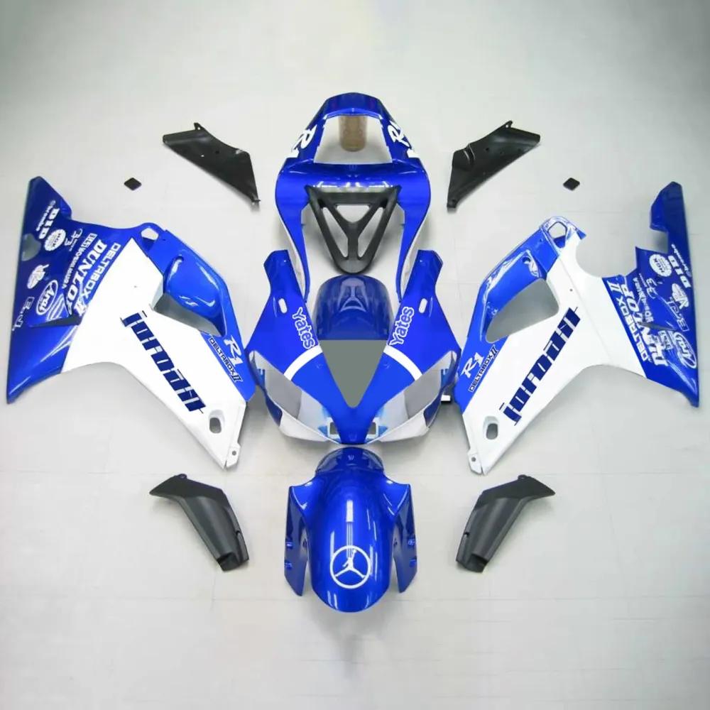 2000-2001 Yamaha YZF 1000 R1 Injeksjon Fairing Kit Bodywork Plastic ABS #109 Amotopart