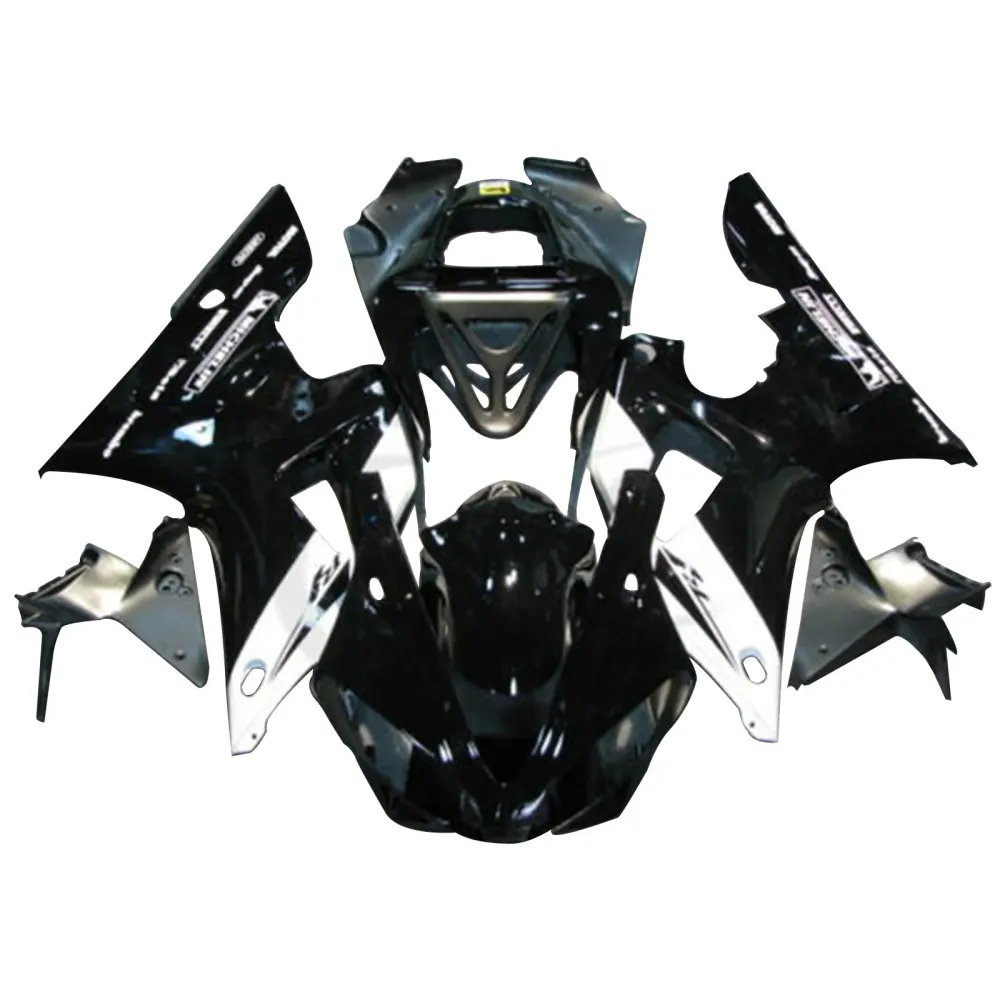 2000-2001 Yamaha YZF R1 malt svart abs plast fairing karosseri kit #17 Amotopart