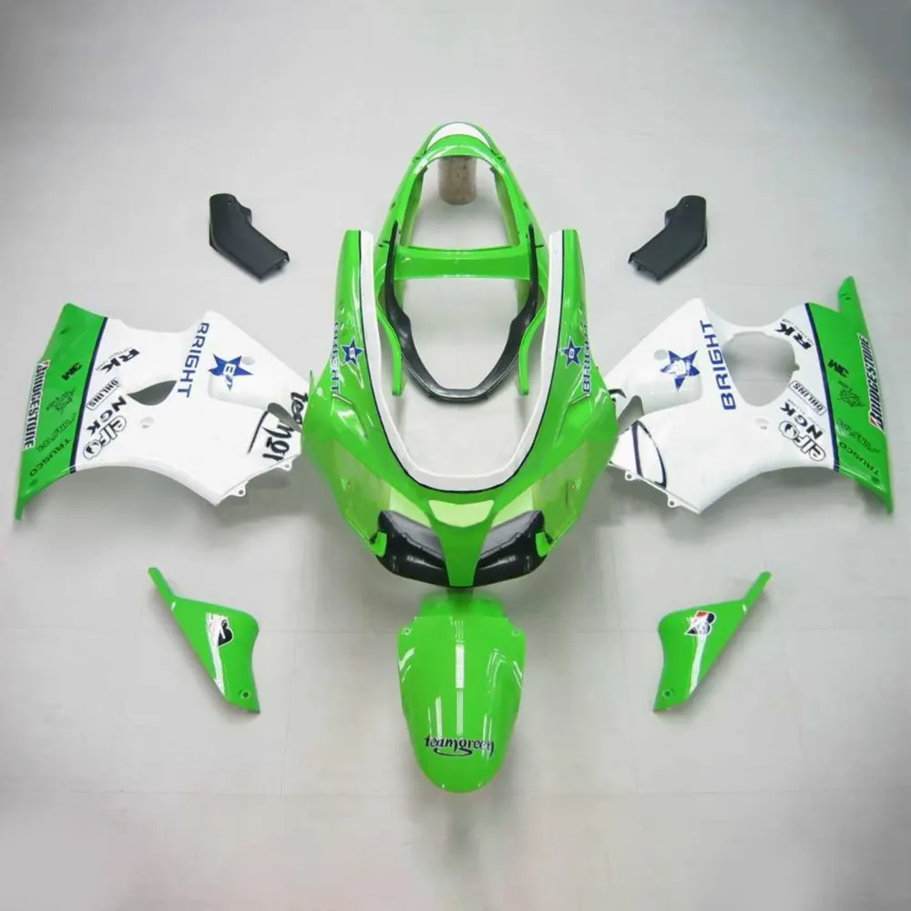 2000-2002 Kawasaki ZX6R 636 Kawasaki ZZR600 2005-2008 Amotopart Injeksjon Fairing Kit Bodywork Plastic ABS #102
