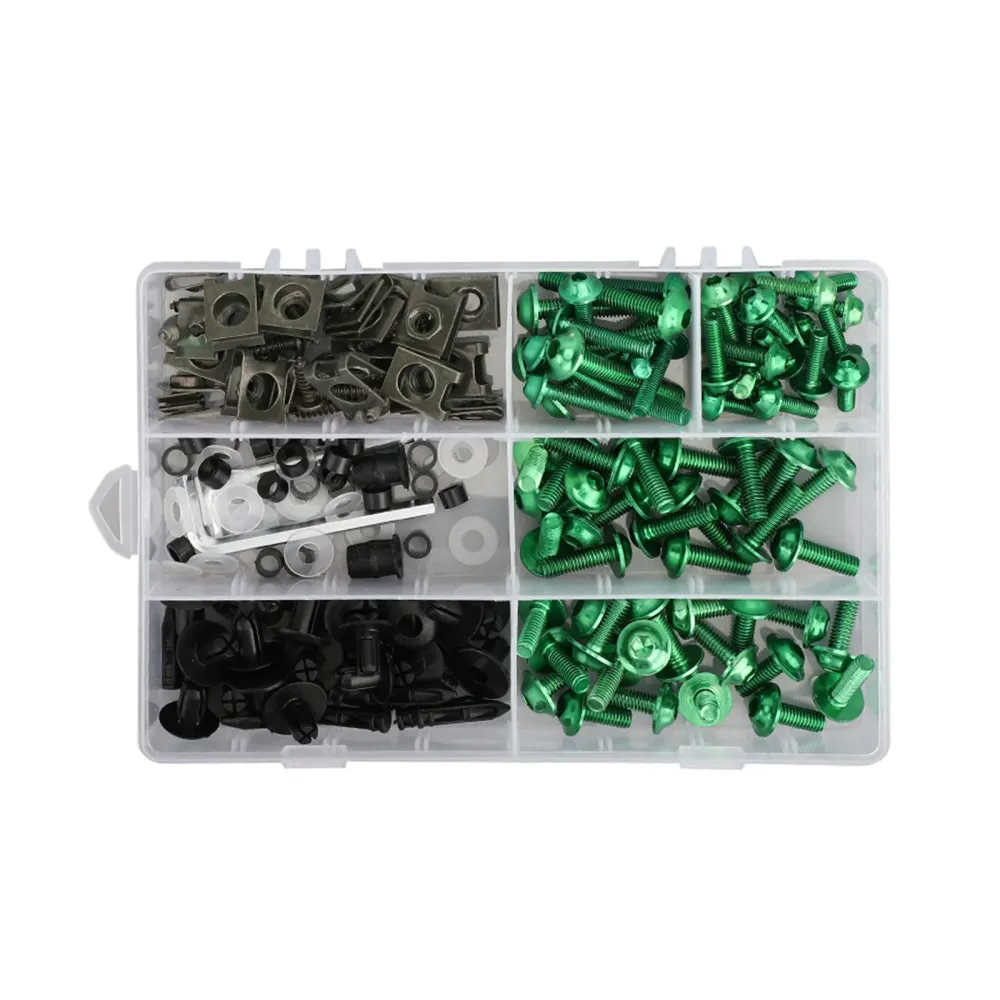2000-2002 Kawasaki ZX6R Fairing Black Green Kit Amotopart
