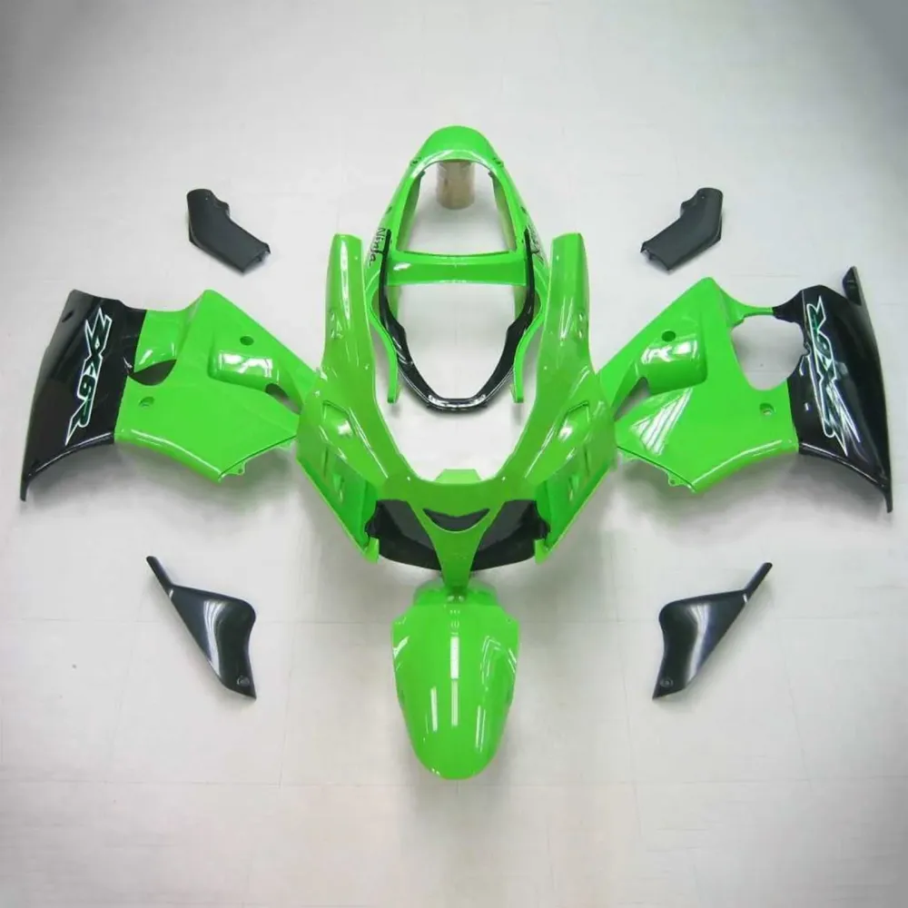 2000-2002 Kawasaki ZX6R Fairing Gloss Green Kit Amotopart