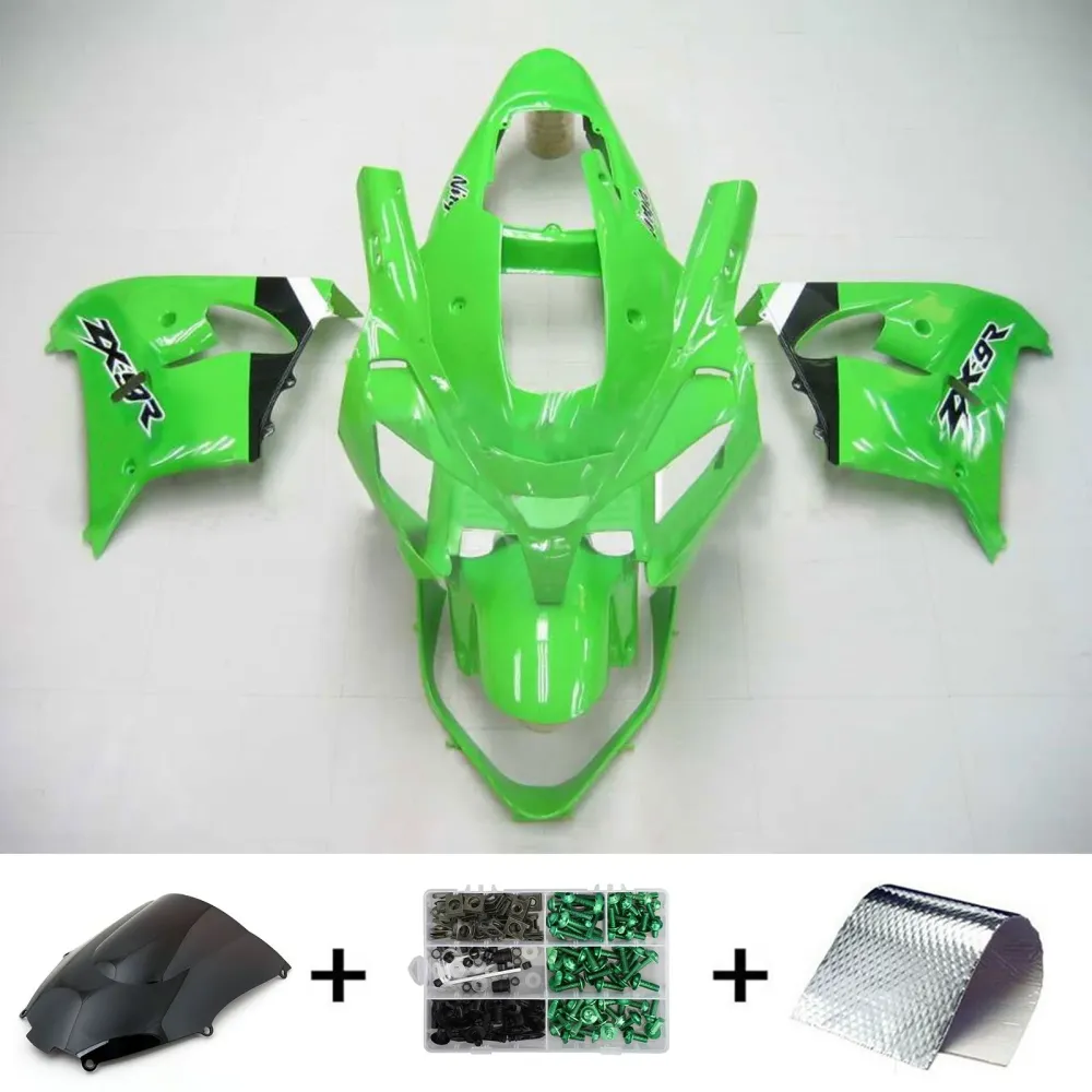 2002-2003 Kawasaki ZX9R Amotopart Injection Fairing Kit Bodywork Plastic ABS #113