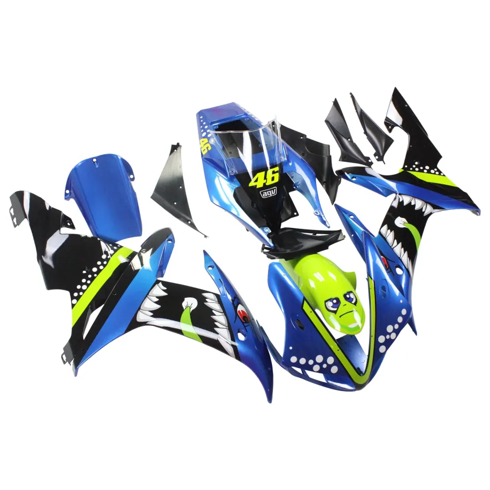 2002-2003 Yamaha YZF 1000 R1 Amotopart Injection Fairing Kit Bodywork Plast Abs #115