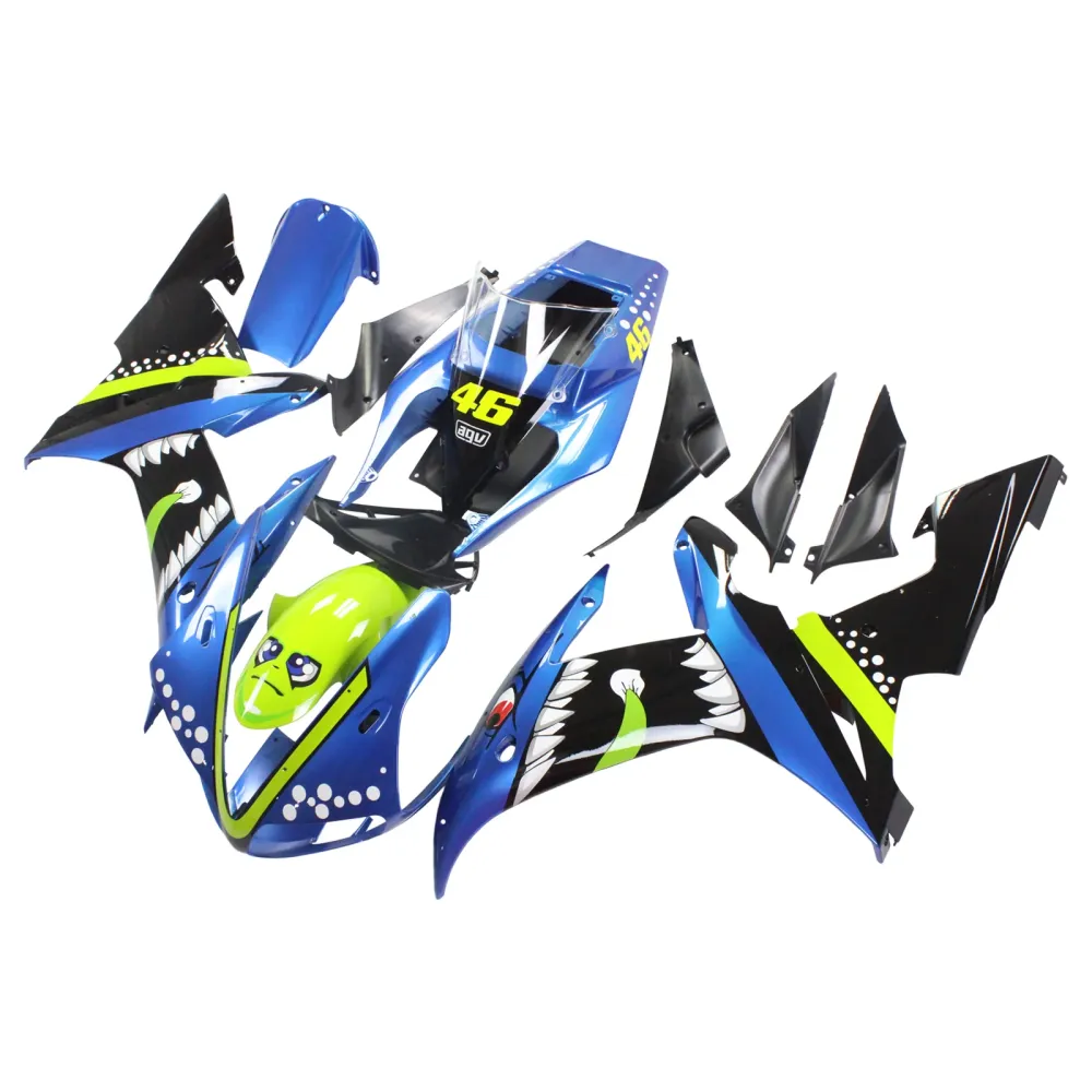 2002-2003 Yamaha YZF 1000 R1 Amotopart Injection Fairing Kit Bodywork Plast Abs #115