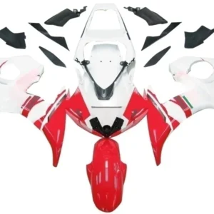 2003-2004 Yamaha R6 & 2006-2009 YZF R6S kåpe rød&Hvitt sett Amotopart