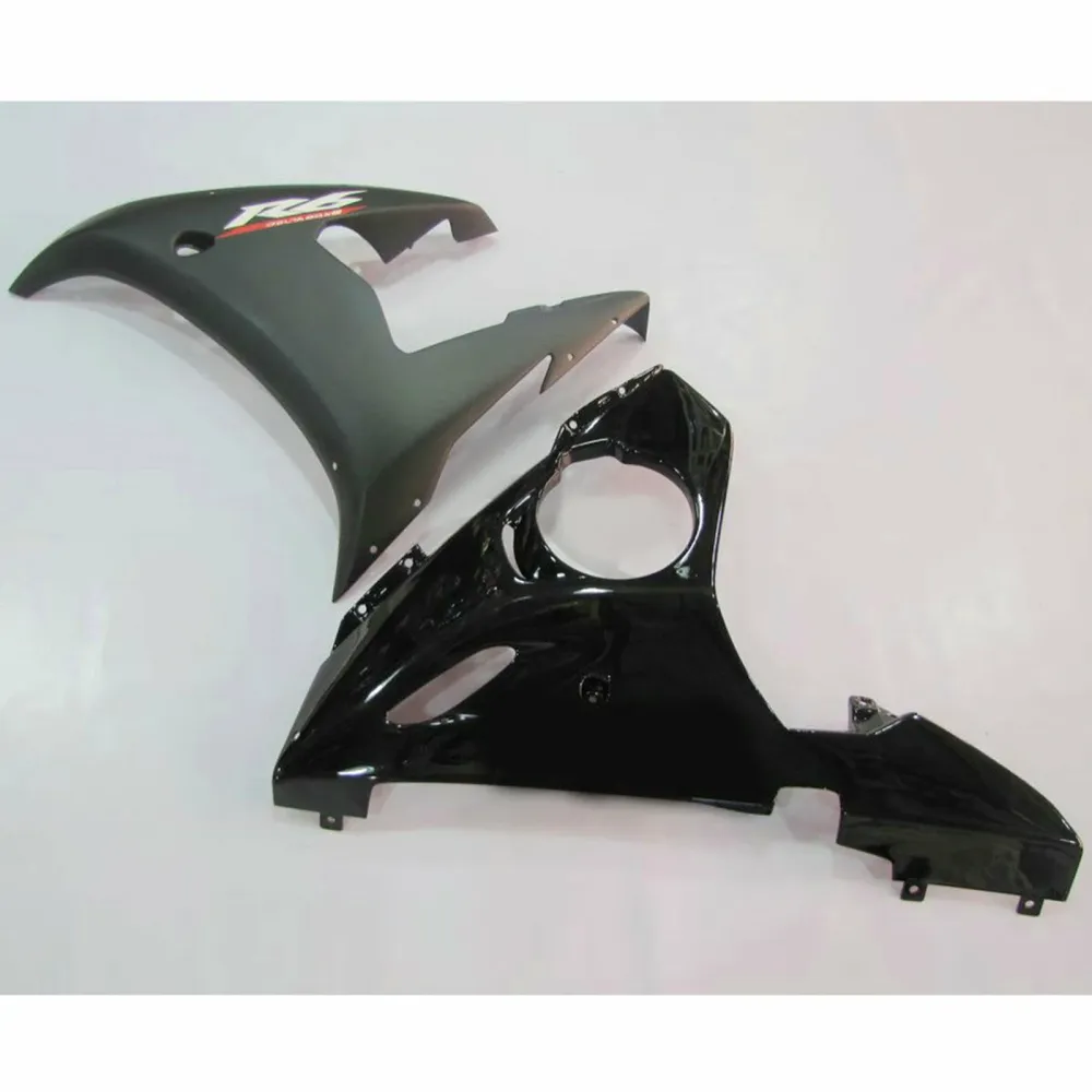 2003-2004 Yamaha YZF R6 2006-2009 R6s Amotopart Black Abs Injection Fairing Bodywork Kit #24
