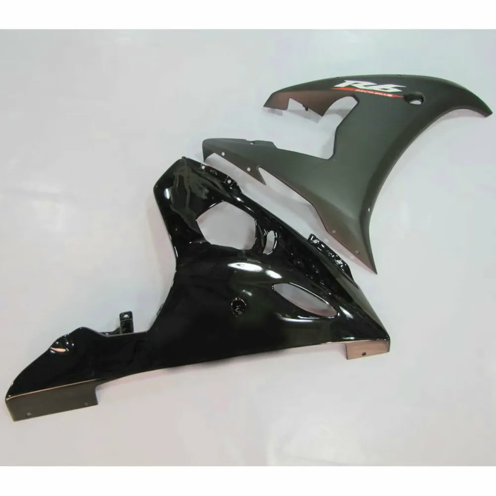 2003-2004 Yamaha YZF R6 2006-2009 R6s Amotopart Black Abs Injection Fairing Bodywork Kit #24