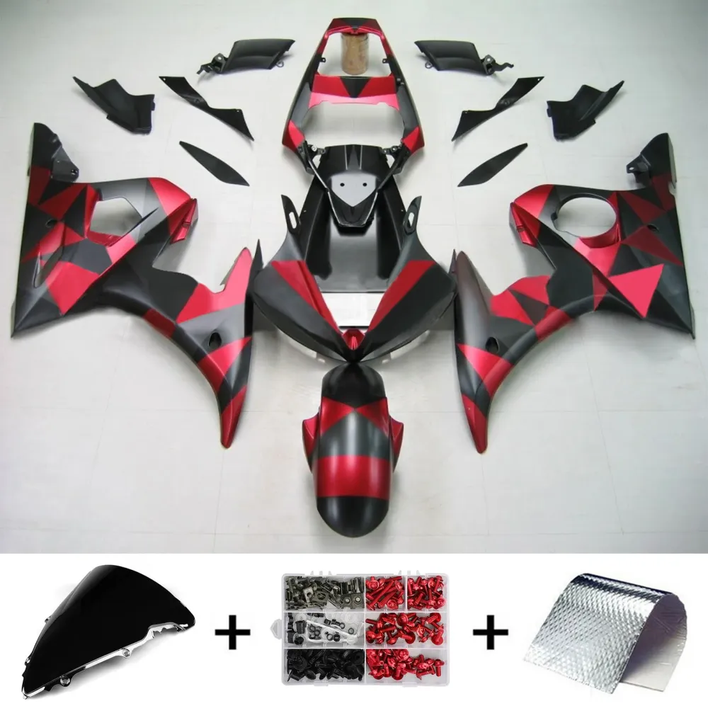 2003-2004 Yamaha YZF 600 R6 2006-2009 R6s Injeksjon Fairing Kit Bodywork Plastic ABS #157 Amotopart