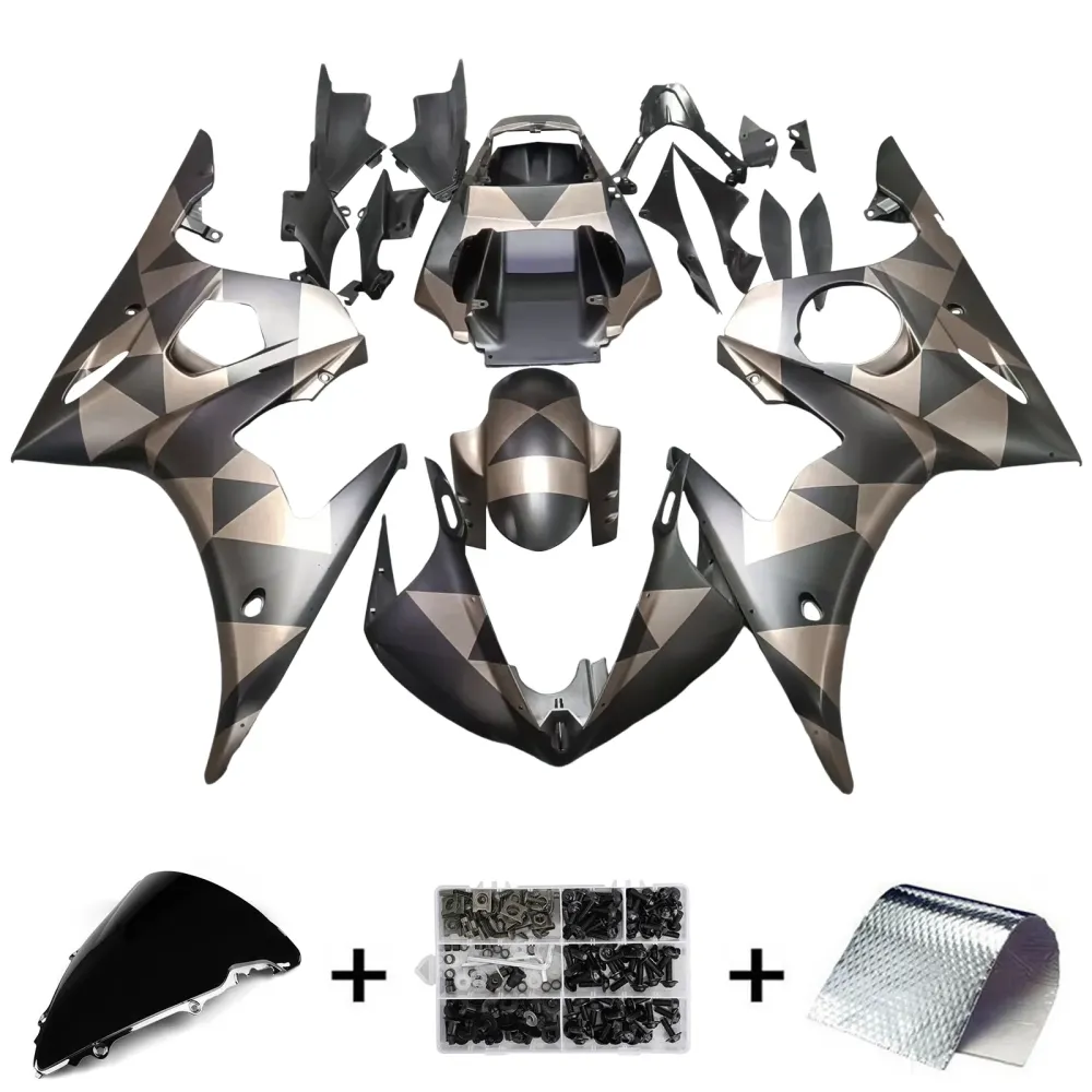 2003-2004 Yamaha YZF 600 R6 2006-2009 R6s Amotopart Injeksjon Fairing Kit Bodywork Plastic ABS #144