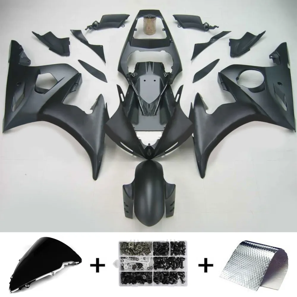 2003-2004 Yamaha YZF 600 R6 2006-2009 R6s Amotopart Injeksjon Fairing Kit Bodywork Plastic ABS #124