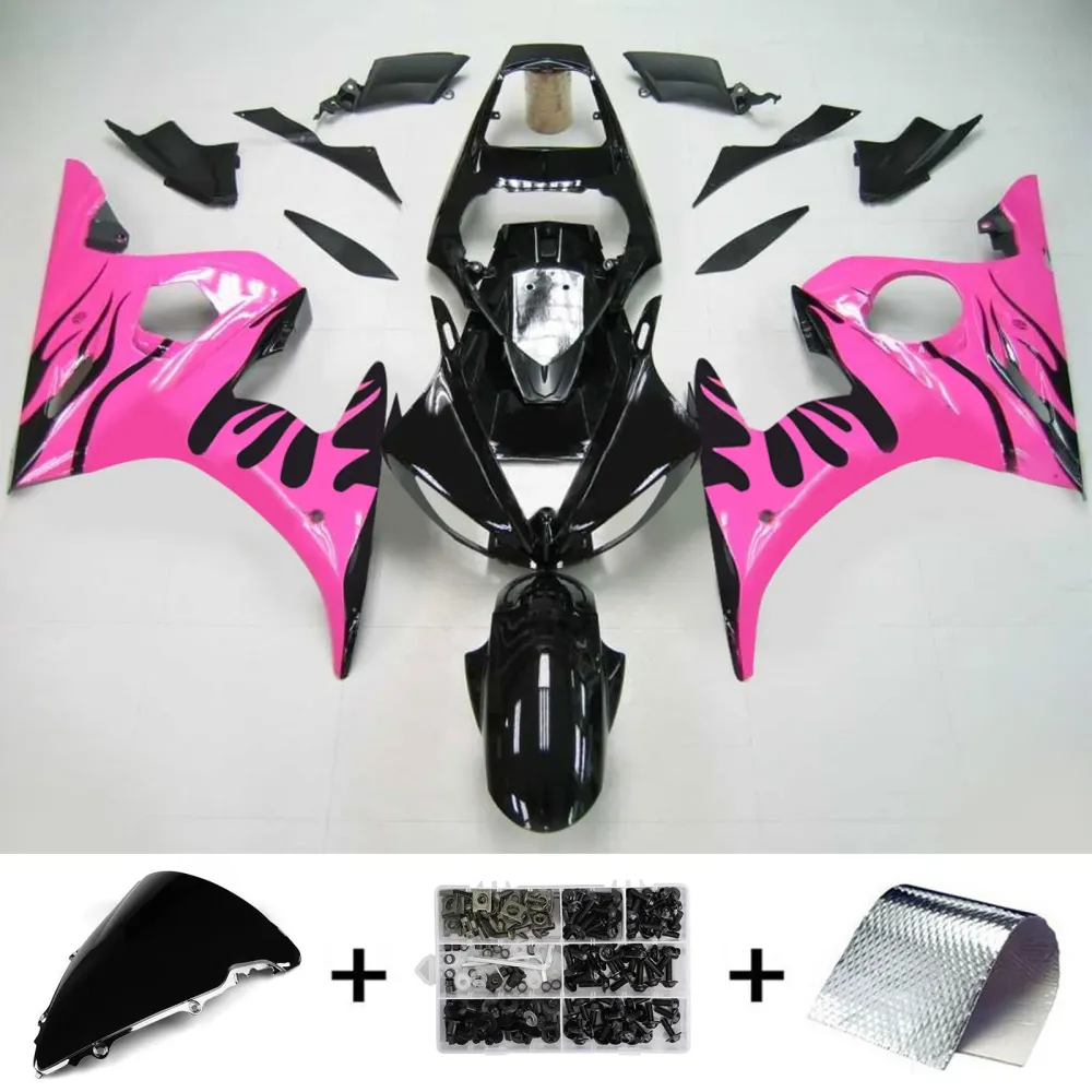 2003-2004 Yamaha YZF 600 R6 2006-2009 Yamaha R6s Amotopart Injection Fairing Kit Bodywork Plastic ABS #133