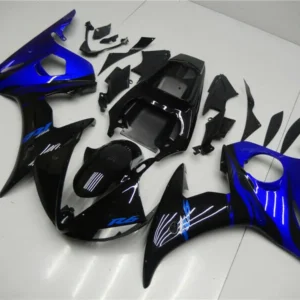 2003-2004 Yamaha YZF R6 Fairing Blue Black Kit Amotopart