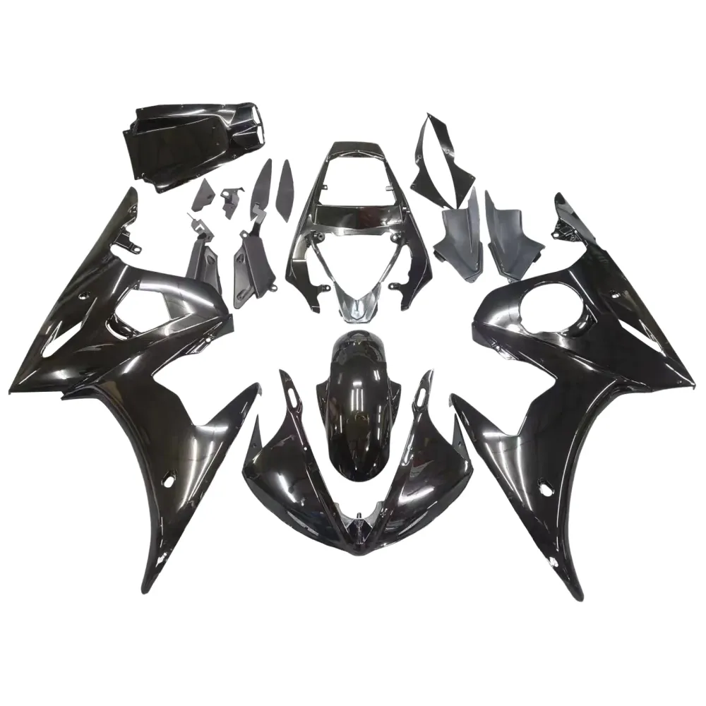 2003-2004 Yamaha YZF R6 Fairing Gloss Black Kit Amotopart