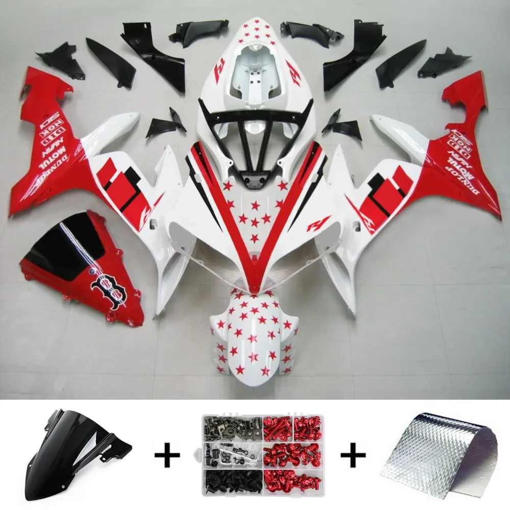 2004-2006 Yamaha YZF 1000 R1 Amotopart Injection Fairing Kit Bodywork Plastic ABS #148