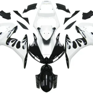 2005 Yamaha YZF 600 R6 Amotopart Injection Fairing Kit Bodywork Plastic ABS #6