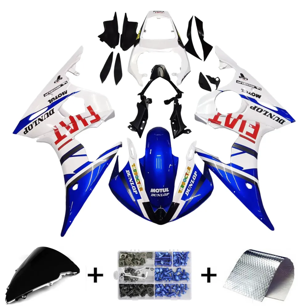 2005 Yamaha YZF 600 R6 Injection Fairing Kit Bodywork Plastic ABS #1 Amotopart