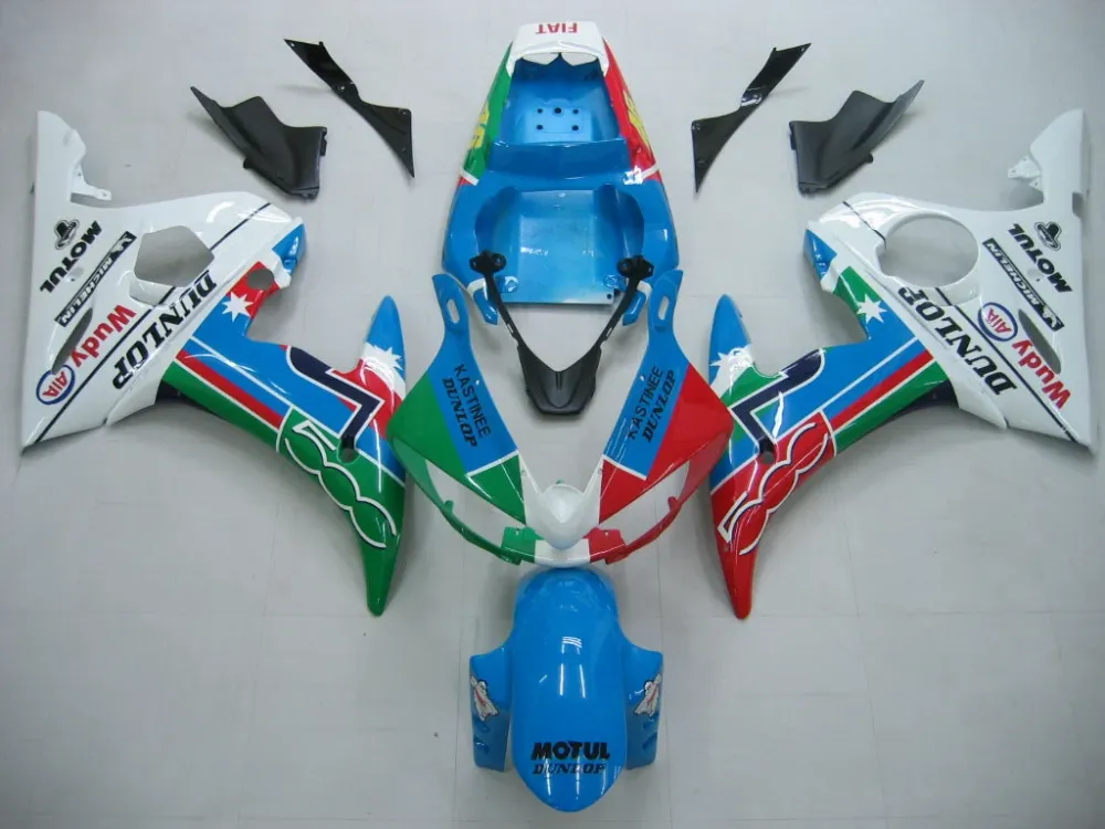 2005 Yamaha YZF 600 R6 Injection Fairing Kit Bodywork Plastic ABS #2 Amotopart