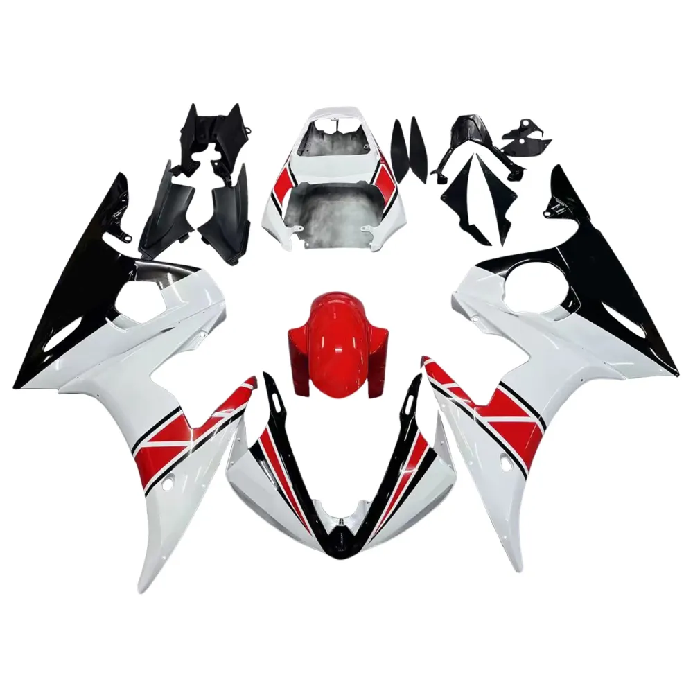 2005 Yamaha YZF 600 R6 Injection Fairing Kit Bodywork Plastic ABS #104 Amotopart