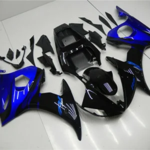 2005 Yamaha YZF R6 Fairing Blue Black Kit Amotopart