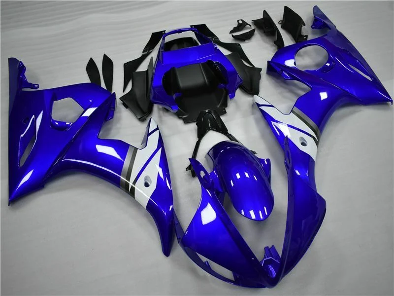 2005 Yamaha YZF-R6 Fairing Blue White Kit Amotopart