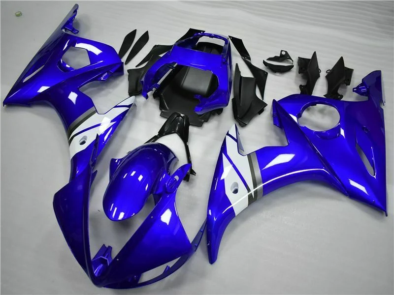 2005 Yamaha YZF-R6 Fairing Blue White Kit Amotopart