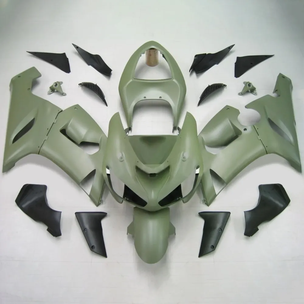 2005-2006 Kawasaki ZX6R 636 Amotopart Injection Fairing Kit Bodywork Plastic ABS #111