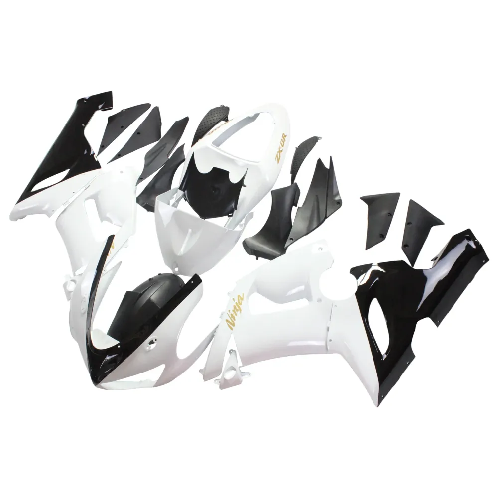 2005-2006 Kawasaki ZX6R 636 Amotopart Injeksjon Fairing Kit Bodywork Plastic ABS #137