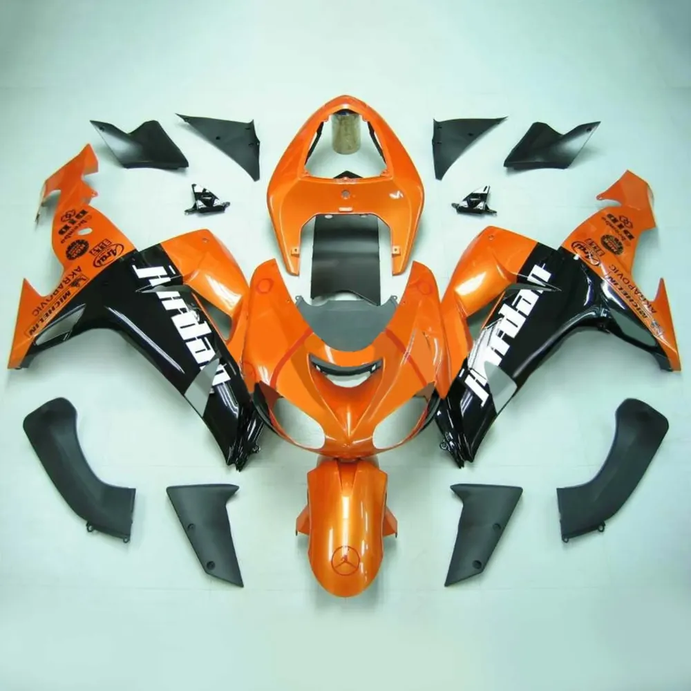 2006-2007 Kawasaki ZX10R Amotopart Injeksjon Fairing Kit Bodywork Plast Abs #115