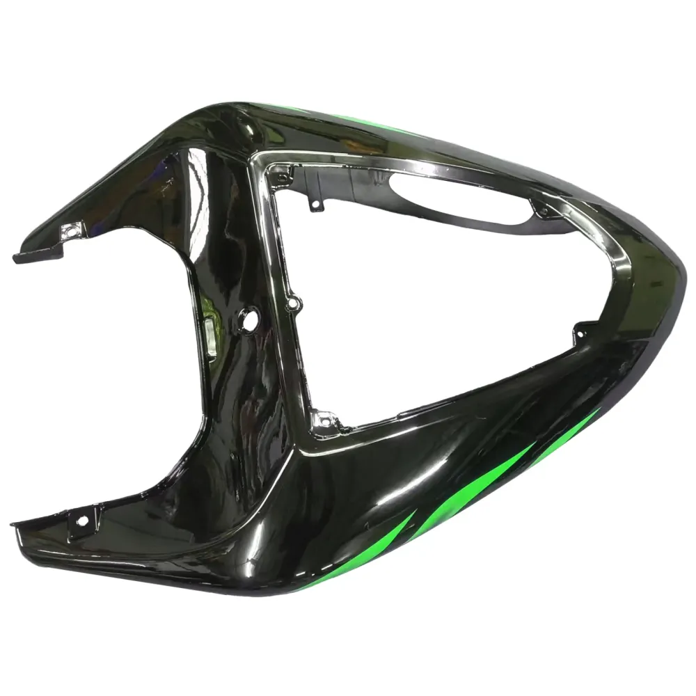2006-2007 Kawasaki ZX10R Green Flames Fairing Kit Amotopart