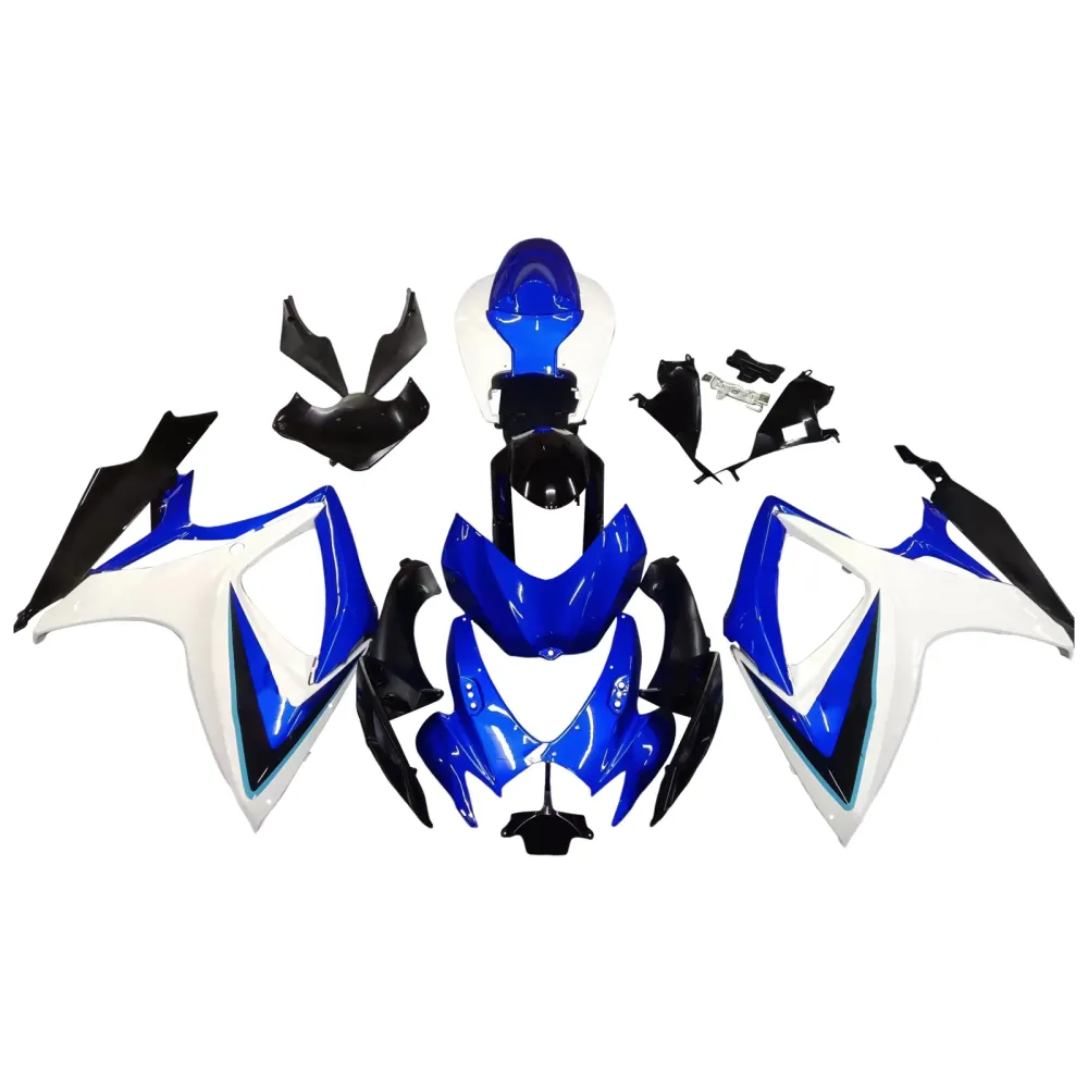 2006-2007 Suzuki GSXR 600 750 White Blue Black GSXR Racing Amotopart Fairings Customs Fairing